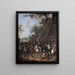 Ritual slave festival on a sugar plantation in Suriname - Dirk Valkenburg — framed artwork on a wall