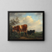 Khe sur la prairie - Dirk Van Lokhorst — framed artwork on a wall