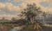 Landscape with cows and water - Dirk Van Lokhorst — artwork view