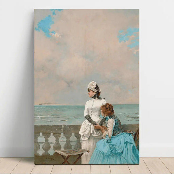 Reproduction of the painting Dis-moi tout - Vittorio Matteo Corcos