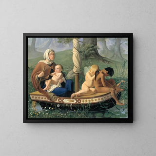 L'enfance of the series The Four Ages of Man - Ditlev Blunck — framed artwork on a wall