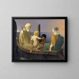 Old Age from the series The Four Ages of Man - Ditlev Blunck — framed artwork on a wall