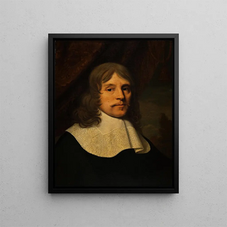 Portrait of a Man - Ditlev Blunck — framed artwork on a wall