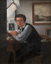 Portrait of the copper engraver Carl Edvard Sonne - Ditlev Blunck — artwork view