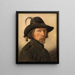 Self-Portrait as Legionnaire - Ditlev Blunck — framed artwork on a wall