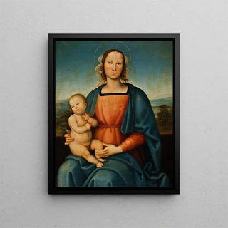 The Virgin and Child - Ditlev Blunck — framed artwork on a wall