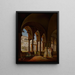The Cloister of Santa Maria del Paradiso Viterbo - Ditlev Martens — framed artwork on a wall