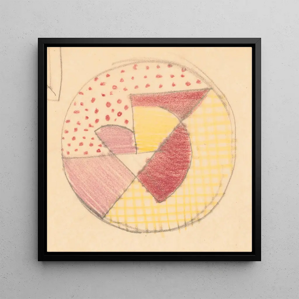 Divers petits croquis pour des plateaux de table incrustés Design avec motif circulaire et géométrique - Winold Reiss — framed artwork on a wall