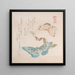 various mites and butterflies - Kubo Shunman — framed artwork on a wall