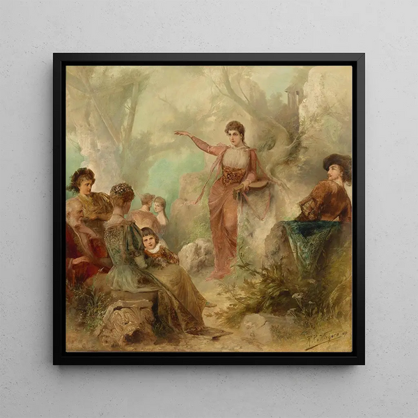 Musical entertainment - Raimund Ritter von Wichera — wall display of the artwork