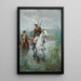 Cosaques à cheval - Dmitri Petrovich Ventsenostsev — framed artwork on a wall
