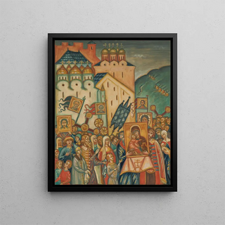The Feast of Orthodoxy - Dmitri Semenovich Stelletsky — framed artwork on a wall