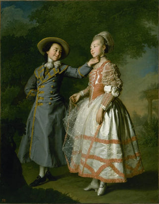 Portrait of Ekaterina Khruschova and Ekaterina Khovanskaya - Dmitry Levitsky — artwork view