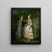 Portrait of Ekaterina Khruschova and Ekaterina Khovanskaya - Dmitry Levitsky — framed artwork on a wall