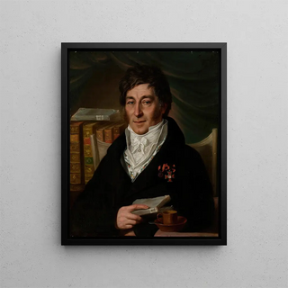 Portrait Painting of Alexander Stakhiev - Dmitry Levitsky — framed artwork on a wall