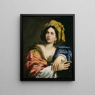 A Sibyl - Domenichino — framed artwork on a wall