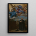 Vision of Saint Ignatius of Loyola of Christ and God the Father at La Storta - Domenichino — framed artwork on a wall