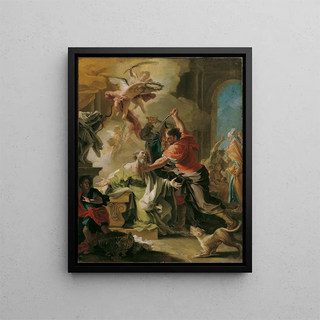 Martyre de saint Procope - Domenico Antonio Vaccaro — framed artwork on a wall