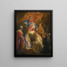 The Virgin and Child with Saints and Bishops - Domenico Corvi — framed artwork on a wall