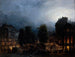 Le boulevard des Italiens la nuit - Domenico Ferri — artwork view