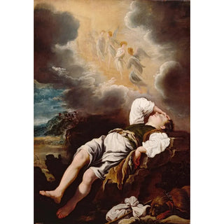 Reproduction of the painting The Dream of Jacob - Domenico Fetti