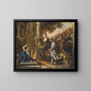Adoration of the Magi - Domenico Gargiulo — framed artwork on a wall
