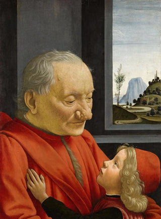 an old man and his grandson - Domenico Ghirlandaio — artwork view