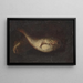 Still life with two fish - Domenico Grosso — framed artwork on a wall
