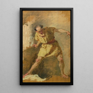 Reproduction of the painting The Gladiator - Domenico Morelli