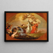 Moses and Aaron guiding the Israelites out of Egypt - Domenico Pedrini — framed artwork on a wall