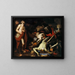 Job and His Children - Domenico Piola — framed artwork on a wall
