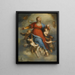 L'Assumption of the Virgin - Domenico Piola — framed artwork on a wall