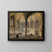 L'été dans le palais du grand maître de Marienbourg - Domenico Quaglio l'Ancien — framed artwork on a wall