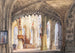 View in the nave of a Gothic cathedral - Domenico Quaglio the Younger — artwork view