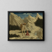 Saint Jean dans le désert - Domenico Veneziano — framed artwork on a wall