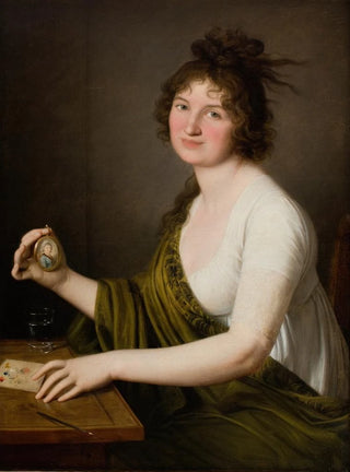 Portrait painting of Waleria Tarnowska née Stroynowska 1782-1849 wife of Jan Feliks Tarnowski from 1800 - Domenico del Frate — artwork view