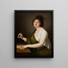 Portrait painting of Waleria Tarnowska née Stroynowska 1782-1849 wife of Jan Feliks Tarnowski from 1800 - Domenico del Frate — framed artwork on a wall