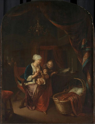 a mother breastfeeding her child - Domenicus van Tol — artwork view