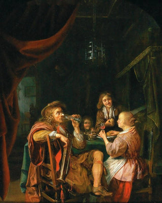 An elegant business in an interior - Domenicus van Tol — artwork view