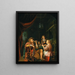An elegant business in an interior - Domenicus van Tol — framed artwork on a wall