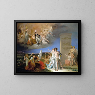 Allégorie des vertus du prince régent D. João - Domingos Sequeira — framed artwork on a wall