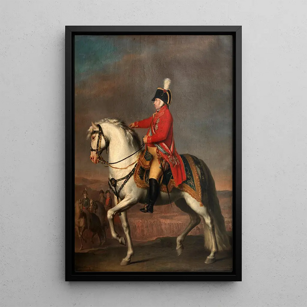 Reproduction of the painting Dom João Prince Régent passant en revue les troupes à Azambuja - Domingos Sequeira