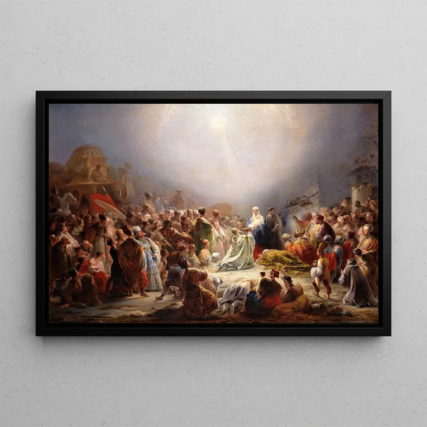 L'Adoration des Mages - Domingos Sequeira — framed artwork on a wall