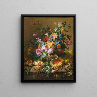 Flowers - Dominicus Gottfried Waerdigh — framed artwork on a wall