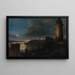 The Bosphorus by moonlight - Dominik Kottula — framed artwork on a wall