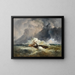 a boat in distress at sea - Dominik Schuhfried — framed artwork on a wall