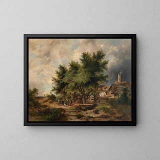Return of the Hay Harvest - Dominik Schuhfried — framed artwork on a wall