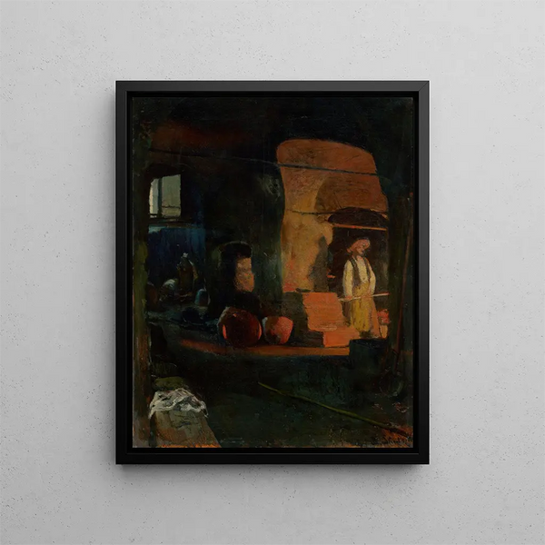 in a copper forge - Dominik Skutecký — framed artwork on a wall