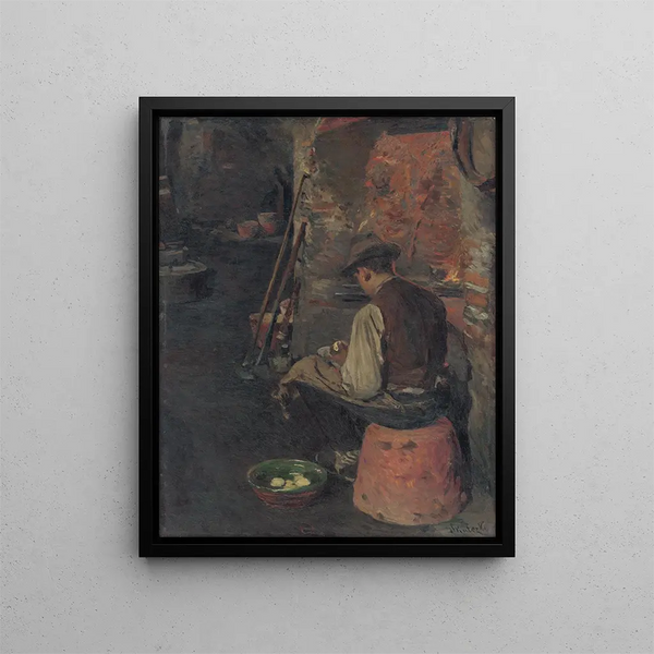 Before Lunch - Dominik Skutecký — framed artwork on a wall