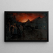 Fire at Radva - Dominik Skutecký — framed artwork on a wall